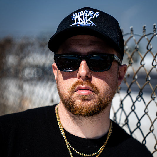 Nours Handstyle Trucker Hat - Black