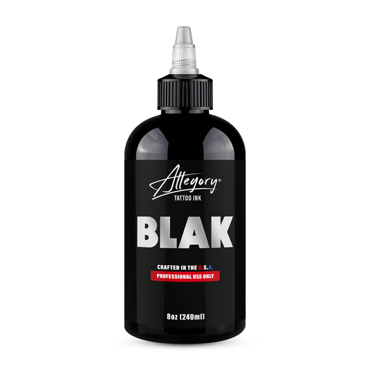 Allegory Ink BLAK black tattoo ink bottle 8oz