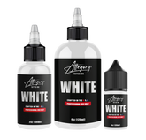 Allegory Ink White tattoo ink bottles in multiple sizes