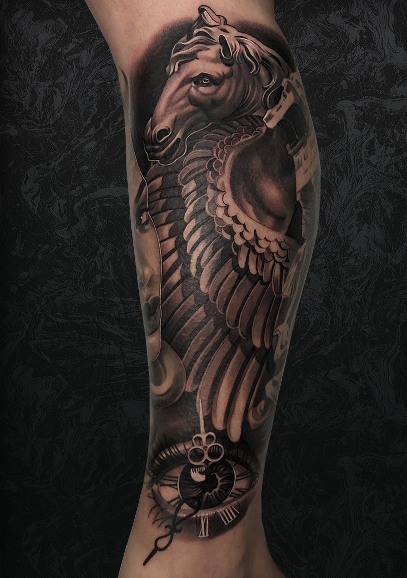 Pegasus Arm Tattoo